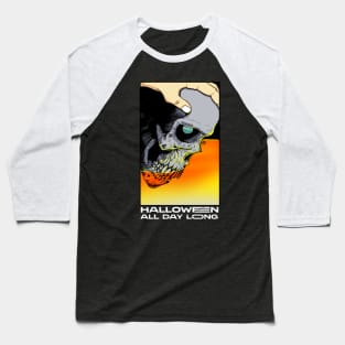 Halloween Skull Baseball T-Shirt